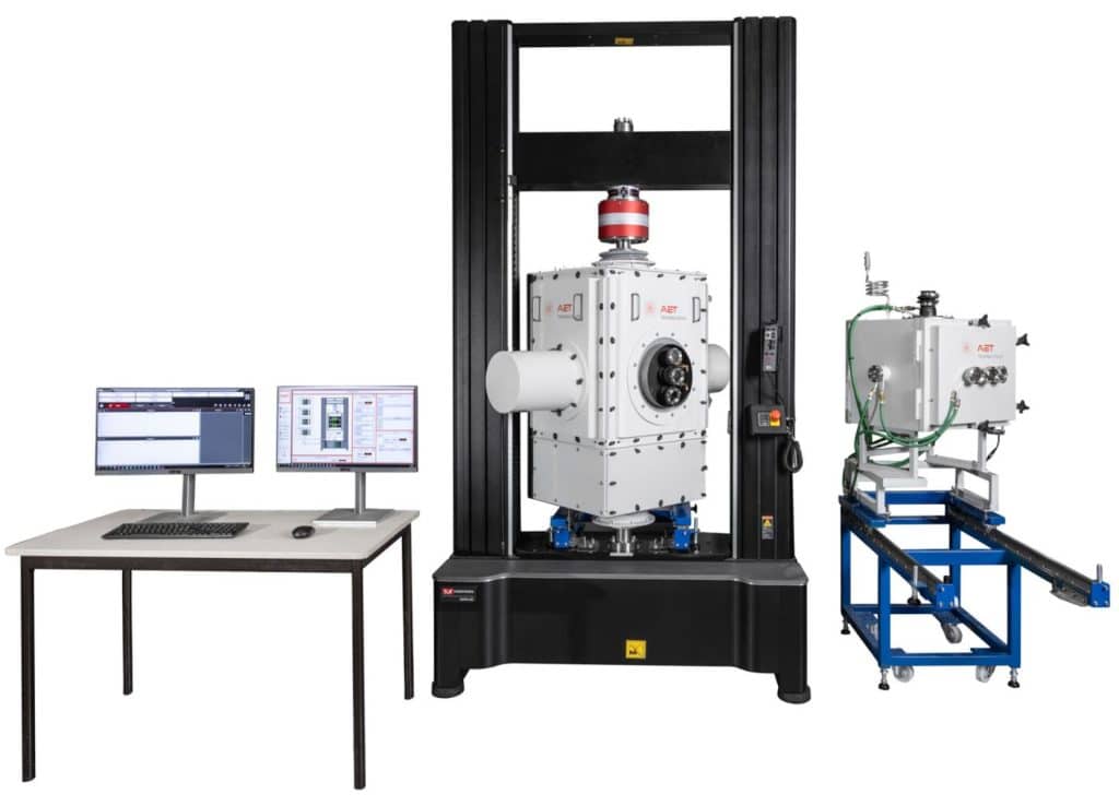 Four pour essais de compression traction et flexion sous air et sous atmosphère contrôlée 1500°C